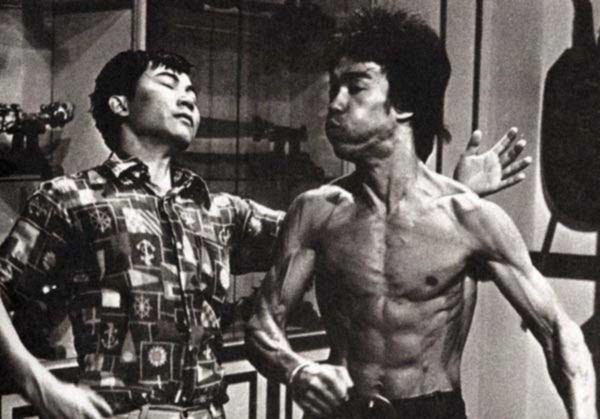 bruce lee working out